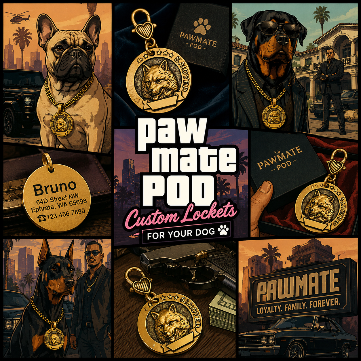 PAWMATE CUSTOMIZED LOCKET