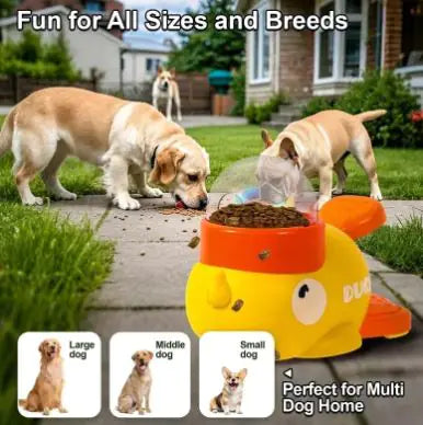 Duck Design Anti-Slip Automatic Treat Dispenser for Pet Training