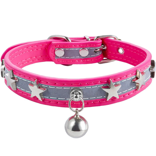 Reflective Dog Collar HYQHYX Leather Dog Collar Cute Dog Collars for Medium Large Small Puppy Dogs Collar para Perros for Girl Boy