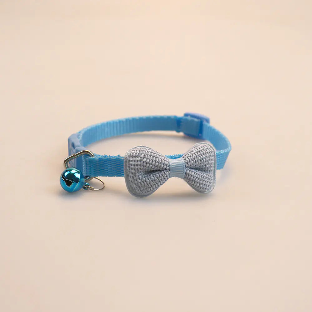 New Cute Cat Collar with Bow and Bell for Small Dogs