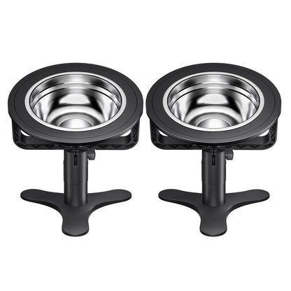 AILEWAY 2Pack Elevated Cat Bowls for Indoor Cats Height Adjustable Elevated Cat Food Bowl with Stand Prevent Neck Whisker Fatigue Raised Cat Bowls for Indoor Cats Pets Dry and Wet Food