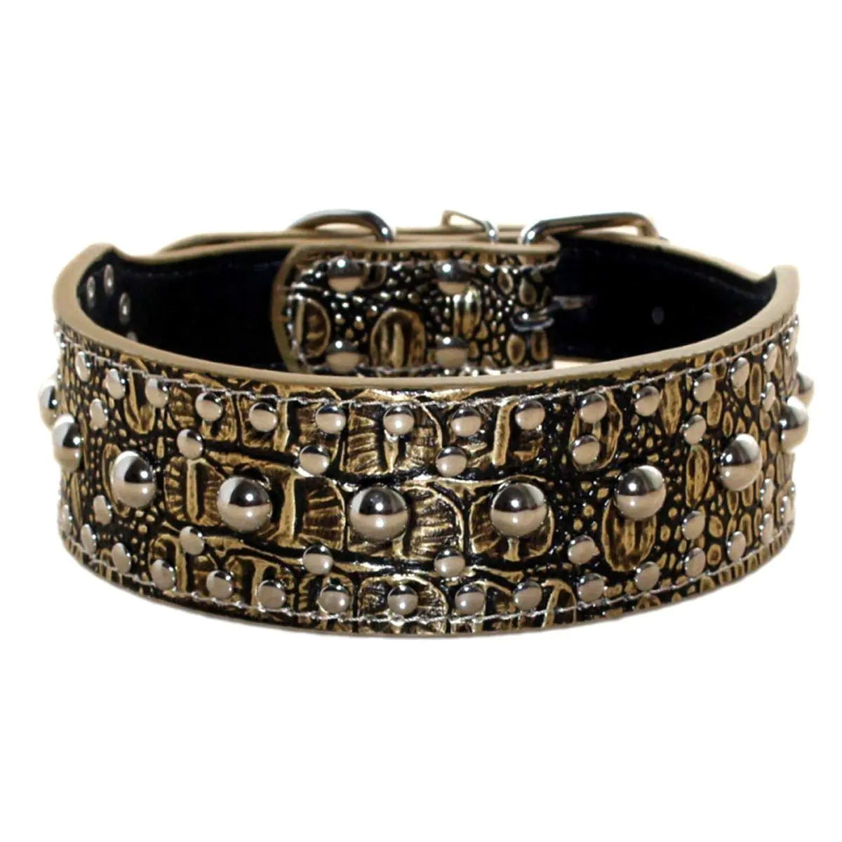 Haoyueer New Unisex Studded Leather Dog Collars
