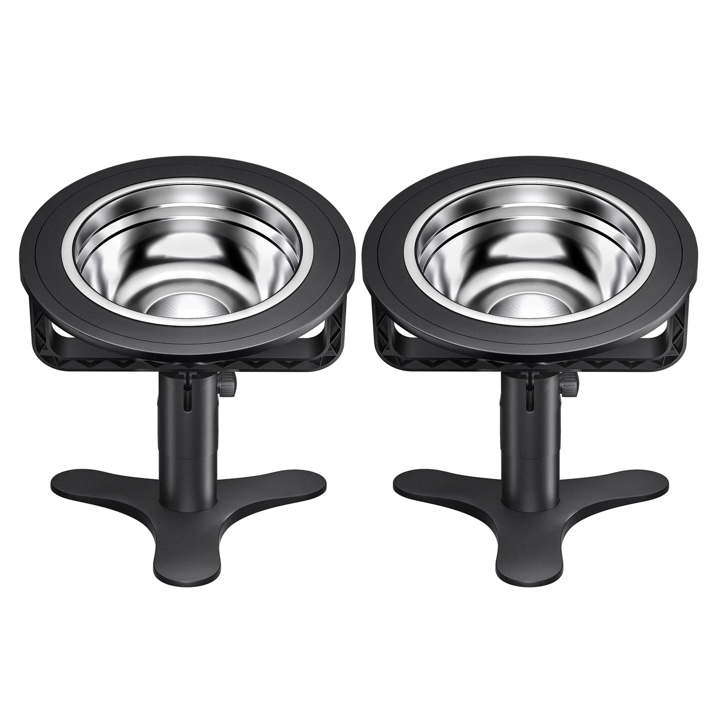AILEWAY 2Pack Elevated Cat Bowls for Indoor Cats Height Adjustable Elevated Cat Food Bowl with Stand Prevent Neck Whisker Fatigue Raised Cat Bowls for Indoor Cats Pets Dry and Wet Food