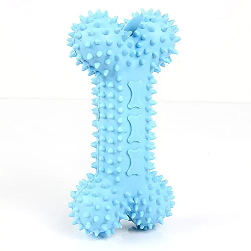 HaLumYi Rubber Bones for Dogs Flexi Chew Dog Better Bones Bite Force Dog Toy Teething Dog Toys for Puppies Small A-Bule