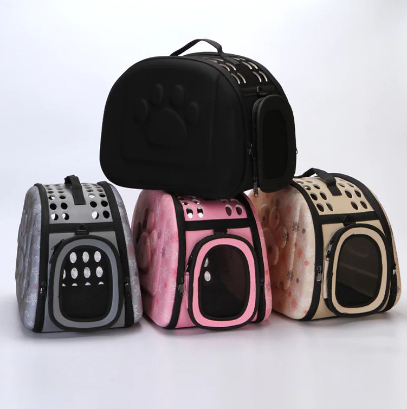 Pet Carrier Backpack - Foldable Travel Bag for Pets