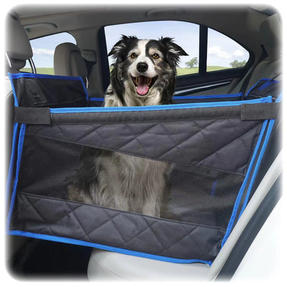 Dog Car Seat for Large Medium Small Dogs Back Seat Extender for Dogs Dog Car Seat Cover for Back Seat Dog Hammock for Car Back Seat Dog Bed Mattress Pet Car Seat for Car SUV Truck(Black)