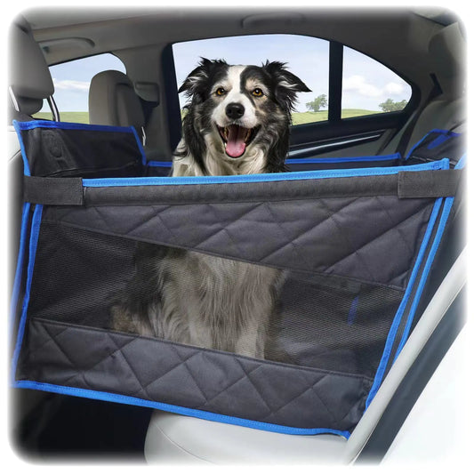 Dog Car Seat for Large Medium Small Dogs Back Seat Extender for Dogs Dog Car Seat Cover for Back Seat Dog Hammock for Car Back Seat Dog Bed Mattress Pet Car Seat for Car SUV Truck(Black)