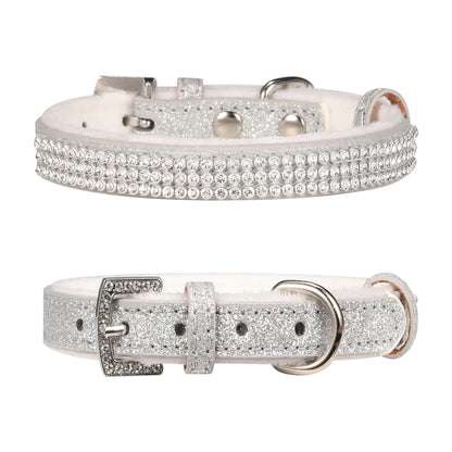 PETZC Dog CollarCat Collar Sparkling Rhinestones Dog Collars