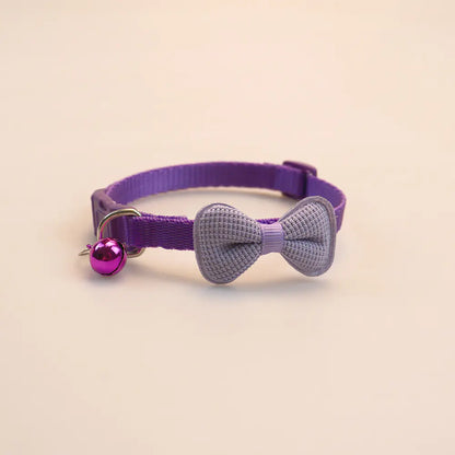 New Cute Cat Collar with Bow and Bell for Small Dogs